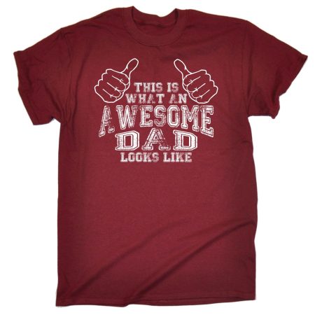 123t Men's This Is What An Awesome Dad Looks Like Funny T-Shirt